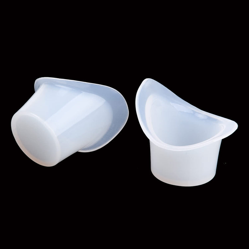 MFUOE 4 Piece Eye Wash Cup 8ml Reusable Silicone Eye Bath Cup Non Sterile Eye Flush Cups for Refreshing Cleaning Tired Eyes - BeesActive Australia