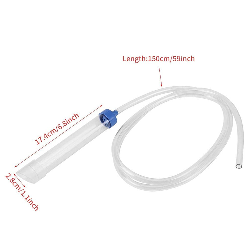 DAUERHAFT Aquarium Manual Water Changer Gravel Cleaner Siphon PVC Tube for Fish Tanks,Fish Tank Cleaning Tools for Small Sized Tank - BeesActive Australia