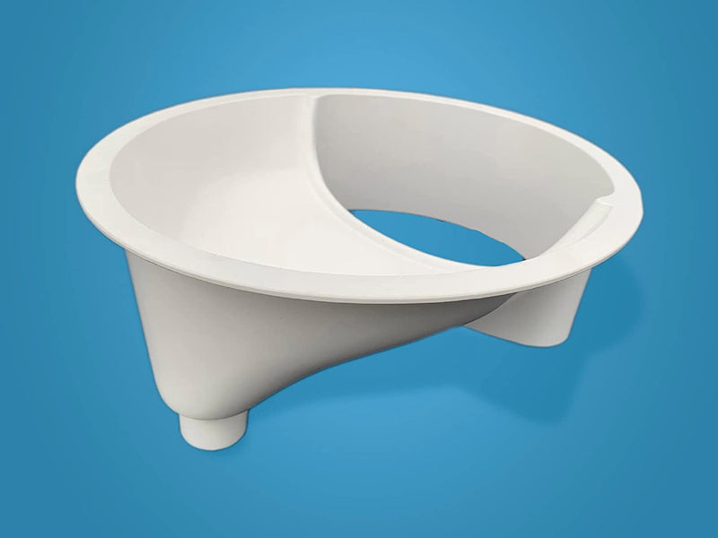 Free Range Designs Urine Separator | Complete Urine Diverter for Compost Toilets | Made in UK (White) White - BeesActive Australia