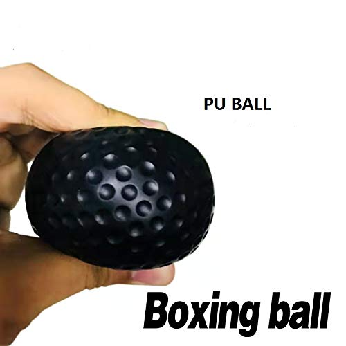 XUNRI Boxing Reflex Ball Speed Ball, made of PU material, adjustable sweat guiding headgear, suitable for exercise fitness, reaction force and agility training. Three balls + headgear set. 82g+62g+22g - BeesActive Australia