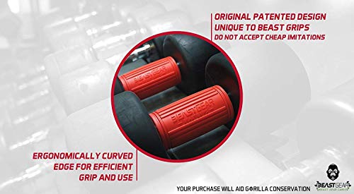 Beast Gear - Barbell and Dumbbell Bar Grips for Weightlifting & Muscle Building - Strength Training Equipment - BeesActive Australia