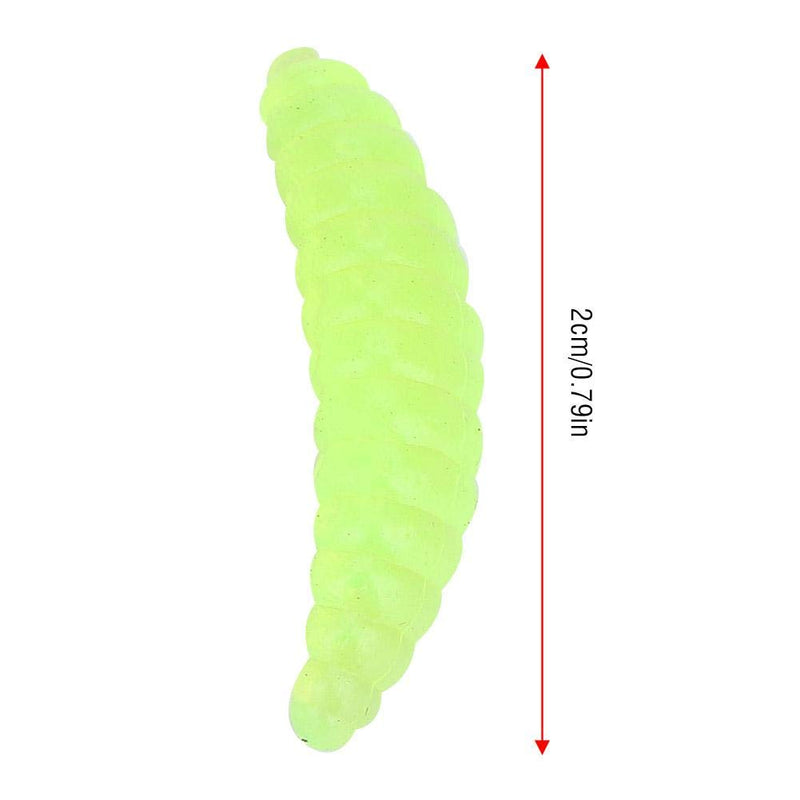 Alomejor Fishing Lure Bait Mini Size Worm Larva Grub Shape Fishing Lures Artificial Baits Maggots Worms Fish Tackle Toy 100pcs/set - BeesActive Australia