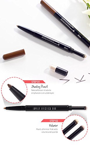 Under Eye Stick with Shadow Liner Pencil and Shimmer Eyeshadow for Brighter & Bigger Eyes in Twinkle Beige No.2 - BeesActive Australia