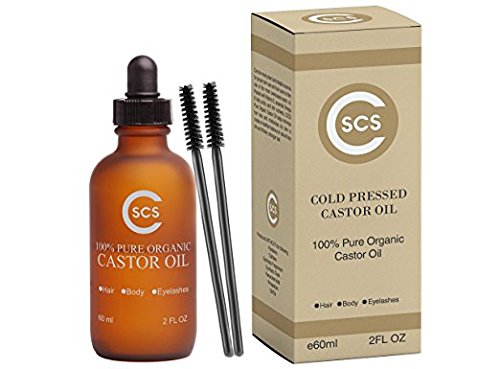 Best Quality 100% All Natural & Organic Castor Oil for Eyelashes, Eyebrows, Hair, etc - Dramatically Improves Hair Growth & Thickness Fast - USDA Certified, Cold-Pressed and Hexane Free - CSCS (2 oz) - BeesActive Australia