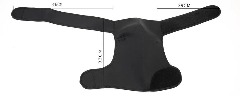 Duomi Adjustable Neoprene Right Shoulder Support Strap Arthritis Gym Sports Brace Pain Relief Injury Prevention [One Size] - BeesActive Australia