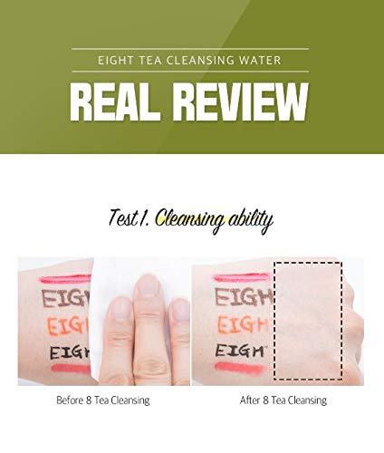 BOM Eight Tea Cleansing Water Makeup Remove Cleansing Water with Tea Extract Soothing Moisturizing Finish for Dry and Sensitive Skin 500mL / 16.9 fl.oz - BeesActive Australia