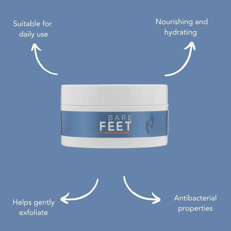 Bare Feet by Margaret Dabbs Cracked Heel Balm (100ml Travel-sized), Foot Care Balm Relief For Dry, Cracked, Rough Heels - BeesActive Australia