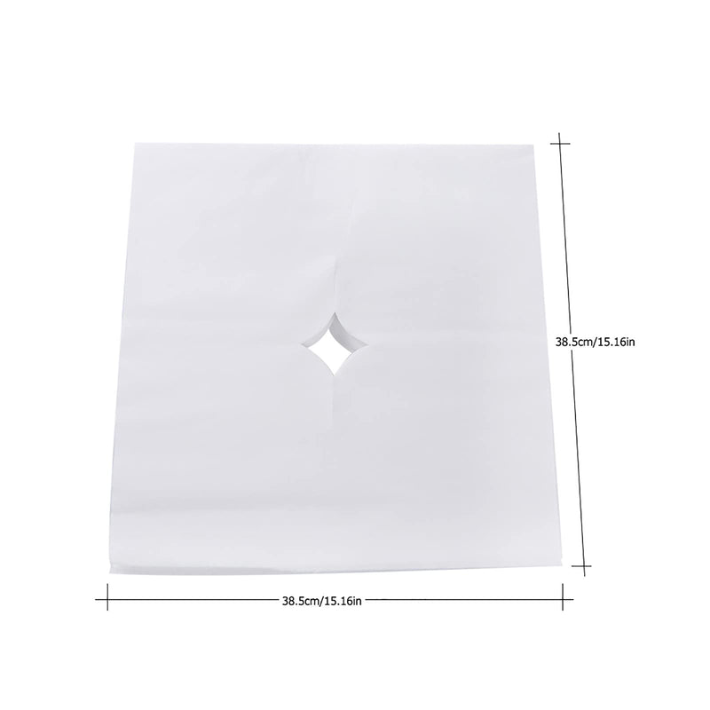 100pcs Headrest Cover Disposable Massage Sheet Breathing Hole for Spa Pillow Bed Table Salon Tools - BeesActive Australia