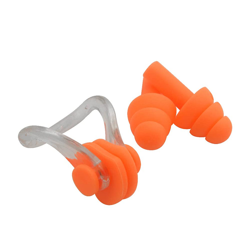 XINMEIWEN 6Sets Silicone Nose Plugs Swimming Nose Clips Earplugs Ear and Nose Protector Suitable for Kids and Adults - BeesActive Australia
