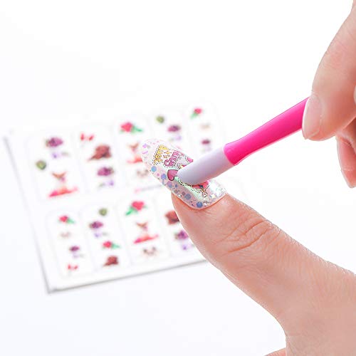 60 pieces Rubber Tipped Nail Cuticle Pusher, Plastic Handle Nail Cleaner, Colored Nail Art Tool - BeesActive Australia