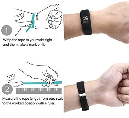 QGHXO Band for Garmin Vivofit 3, Soft Silicone Replacement Band Strap for Garmin Vivofit 3 / Vivofit JR/Vivofit JR 2 Activity Tracker, Fit 6.0"-9.0" (152mm-230mm) Wrist Black&Navy&Grey - BeesActive Australia