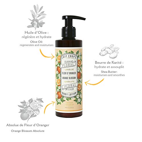 Panier des Sens Orange Blossom body lotion - Made in France 97% natural - 8.45floz/250ml - BeesActive Australia