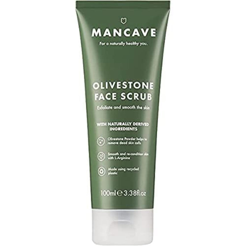 ManCave Skincare Duo Including Olivestone Face Scrub, 100ml and Original Moisturiser, 100ml Olivestone Face Scrub and Original Moisturiser - BeesActive Australia