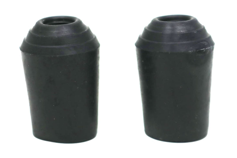 fiXte Small Replacement Walking Stick Cane Crutch Hiking Pole Rubber End Ferrule Black 16mm (2) 2 - BeesActive Australia