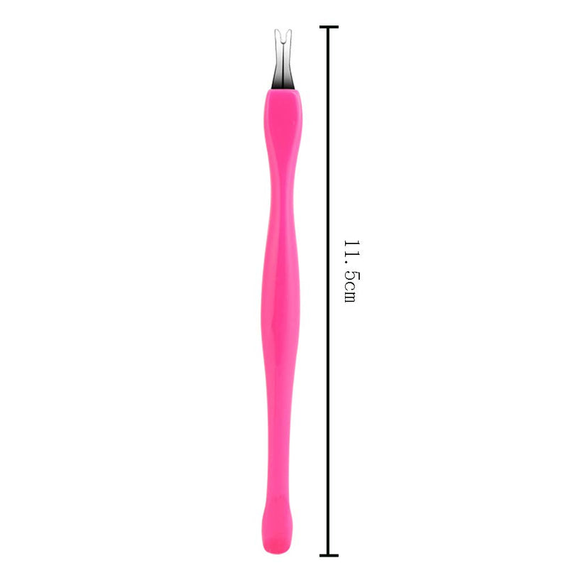 20 Pieces Cuticle Trimmer Remover Professional Cuticle Trimmer Cuticle Trimmer Nail Cuticle Remover Trimmer Pusher Dead Skin Callus Removal Fork Nail Art Tool Nail Cleaner Tool, Pink - BeesActive Australia