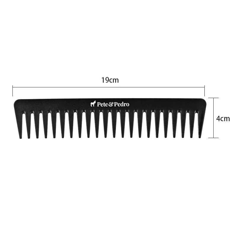 Pete & Pedro Wide Tooth Comb - Detangling & Hairstyling For Men & Women | Eliminates Knots & Tangles, Great For Wet/Fragile/Long/Thick Hair Types | Anti-Static, Black | As Seen on Shark Tank g) Wide Tooth Comb - BeesActive Australia