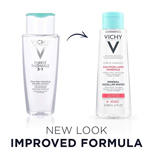 Vichy Pureté Thermale One Step Micellar Cleansing Water & Makeup Remover 6.76 Fl Oz (Pack of 1) - BeesActive Australia