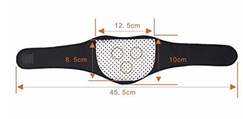 Neck Support Brace Self Heating Magnets Natural Healing Chronic Pain Headaches (Black) Black - BeesActive Australia