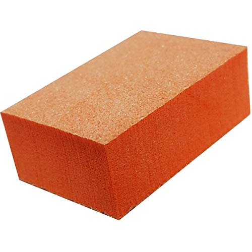 PrettyClaw | 40pc Mini Disposable Nail Buffer Blocks 80/80 White Grit Orange Buffing Sanding Nail File 2 Sided - BeesActive Australia