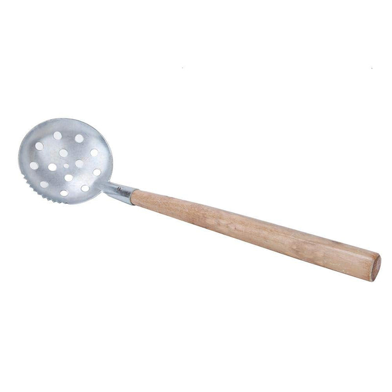 Alomejor 2 Pcs Ice Fishing Scoop Scoop Skimmer Ice Slush Scoop with Wood Handle Winter Outdoor Fishing Shovel Ice Tools,Metal Wood Design - BeesActive Australia