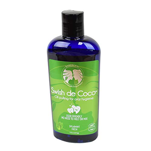 Rare Body Swish De Coco Oil Pulling, Spearmint, 7.5 Oz 7.5 Ounce - BeesActive Australia