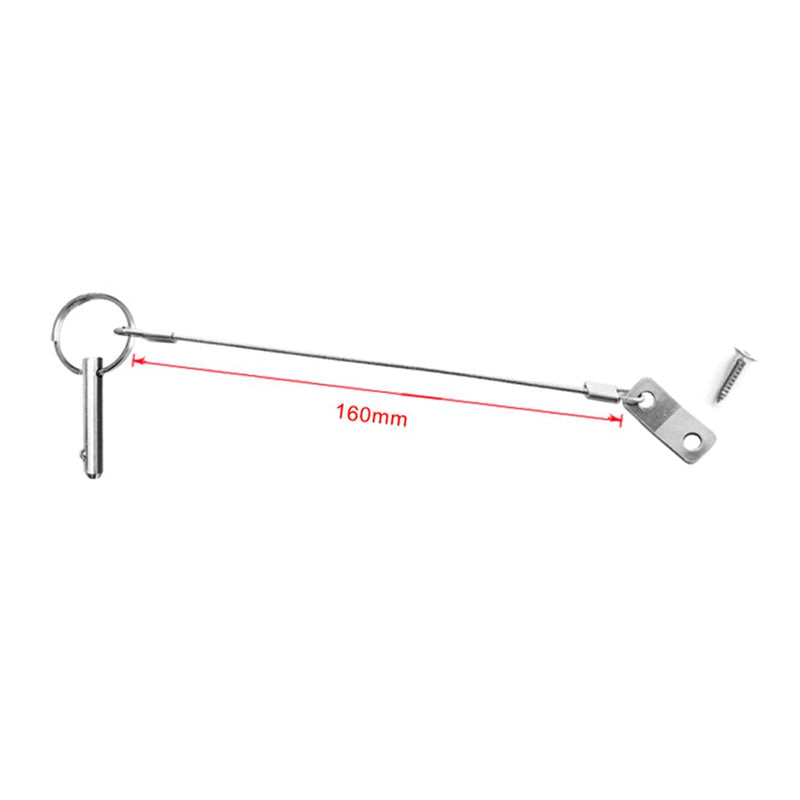 Boat Bimini Pin 4PCS Quick Release Pin 1/4" Diameter w/Lanyard Prevents Loss, Full 316 Stainless Steel, Boat Tops and Support Poles Sailboat Accessories, Bimini Top Pin - BeesActive Australia