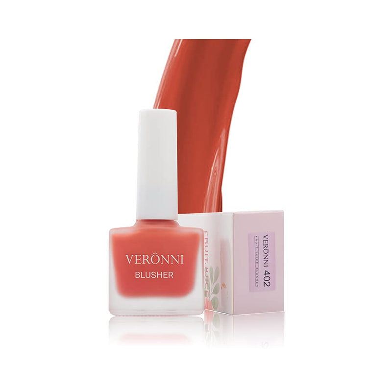 VERONNI Fruit Juice Liquid Blusher for Cheeks ,Vegan Face Cream Blush Glow Makeup,Waterproof Long Lasting Blushes,Cruelty-Free for a Shimmery Finish (#402) #402 - BeesActive Australia