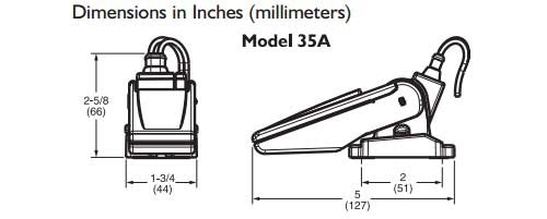 Rule 35A Rule-A-Matic Bilge Pump Float Switch, Mercury Free,White - BeesActive Australia
