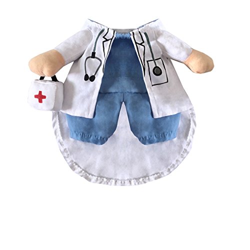 Delifur Dog Halloween Costume Dog Carrying Costume Cat Doctor Costume Pet Doctor Uniform Funny Medium - BeesActive Australia