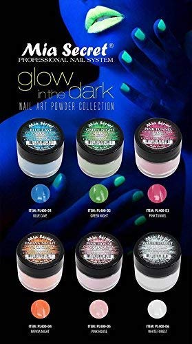 Mia Secret Glow In the Dark Acrylic Powder, 6 piece Set - BeesActive Australia