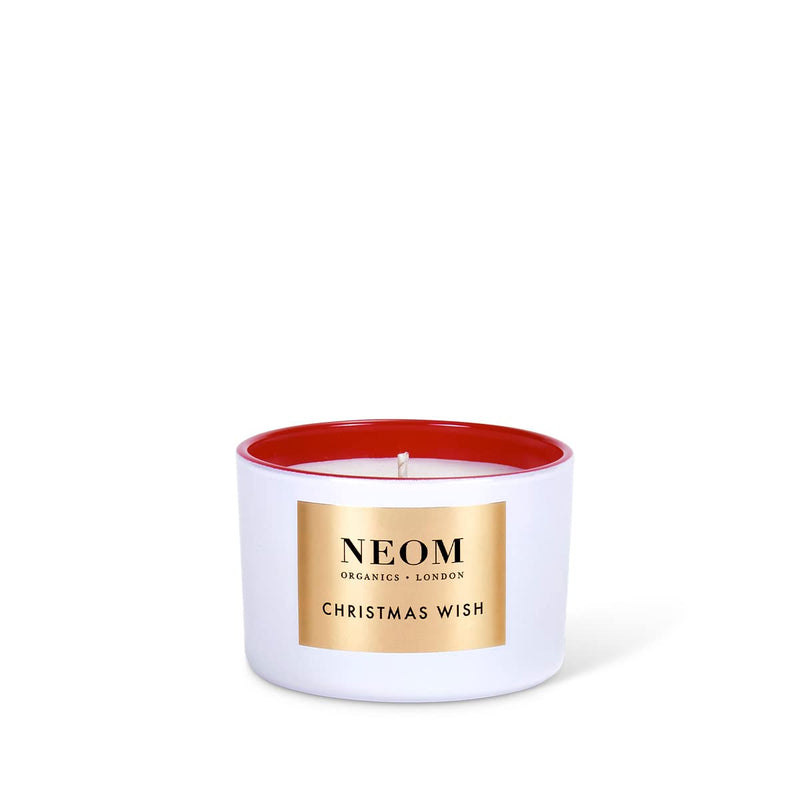 NEOM- Christmas Wish Luxury Scented Candle- Travel Size | Essential Oil Aromatherapy Candle | Mandarin & Cinnamon | Gift… - BeesActive Australia