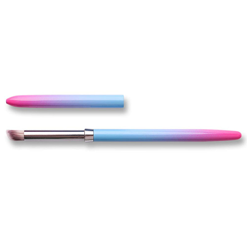 SILPECWEE 1Pc UV Gel Nail Ombre Brush Alloy Handle Nylon Hair Nail Art Gradient Painting Drawing Pen Manicure Brush Tools NO3 - BeesActive Australia