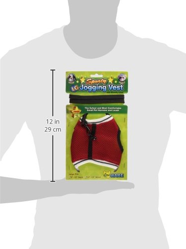 Ware Manufacturing Nylon Walk-N-Vest Pet Harness and Leash for Small Pets Large - BeesActive Australia