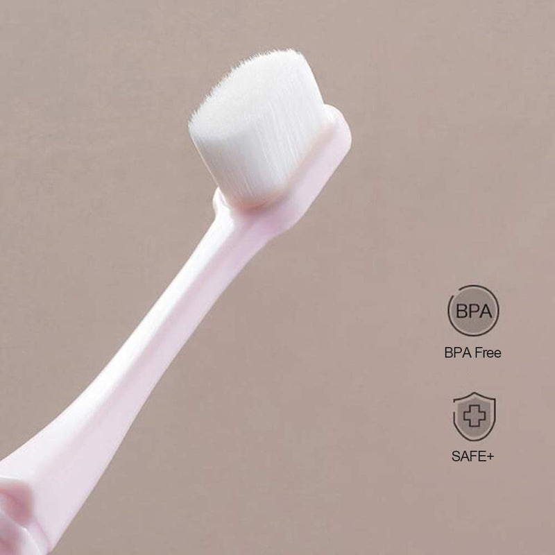 2 Pack Extra Soft Toothbrushes for Sensitive Gums Deep Cleaning, Japan ToothbrushUltra Fine Micro-Nano Toothbrush with 20000 Soft Floss Briste - BeesActive Australia