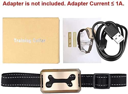 Rechargeable Dog Barking Control Training Collar Beep/Vibration/Safe Shock or No/Sensitivity Anti Bark Reflective Collar for Small Medium Large Dogs - BeesActive Australia