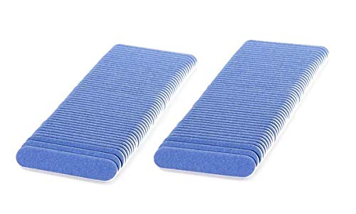 Iridesi Professional Mini Blue Finger Nail Files 120/240 Washable Emery Boards 3-1/2 Inches Long Fingernail Files Per Pack (100) - BeesActive Australia