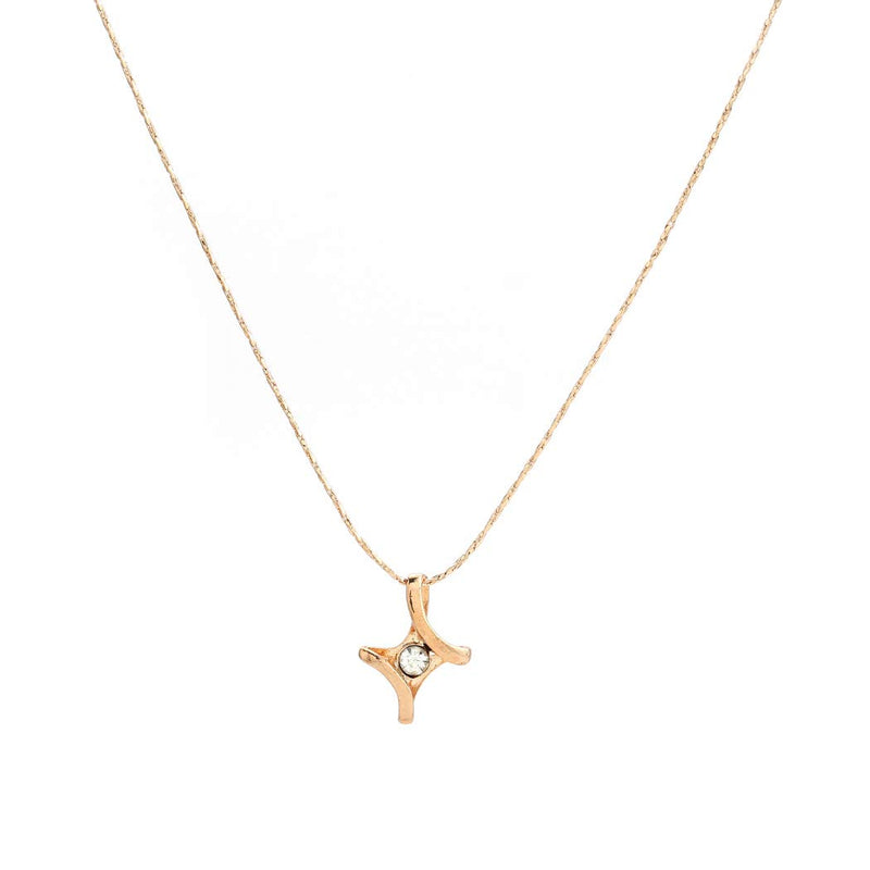 Jovono Simple Cross Pendant Necklaces Dainty Crystal Necklace Fashion Chain Jewelry for Women and Girls (Gold) Gold - BeesActive Australia