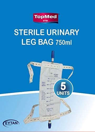 5 Male Urinal Bag Pee Bag Replacement Leg Bag for The Male Urinal 750 ML 5 Unit Product - BeesActive Australia