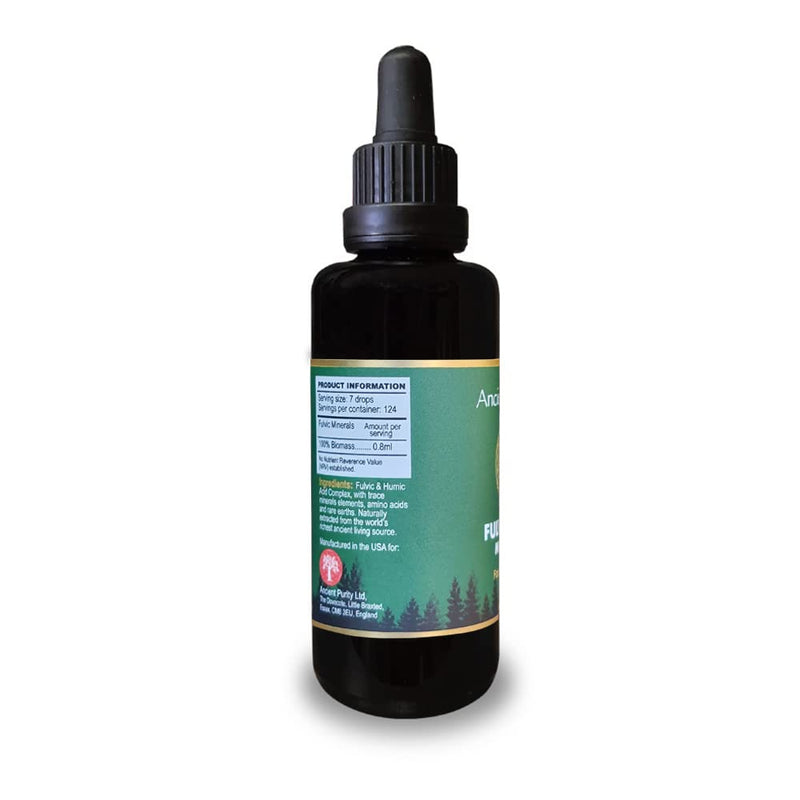 Ancient Purity FULVIC Acid Minerals 50ml (4 Months Supply) MLG-50 Trace Minerals/Amino Acids/Detox - BeesActive Australia
