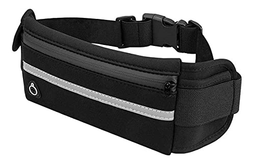 Generico, Sports Fanny Pack, Waist Bag For Running, Excercise Belt for cell phone, money, keys, Training Bag for cycling, travel, Black, Adjustable, for men, for women - BeesActive Australia