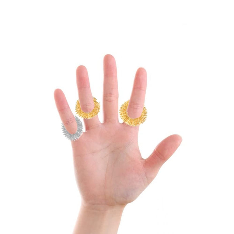 Lmyzcbzl Acupressure Rings, 6 Pieces Massage Rings, Massage Rings for Finger, Acupressure Massage Rings, for Teenagers Adults - BeesActive Australia