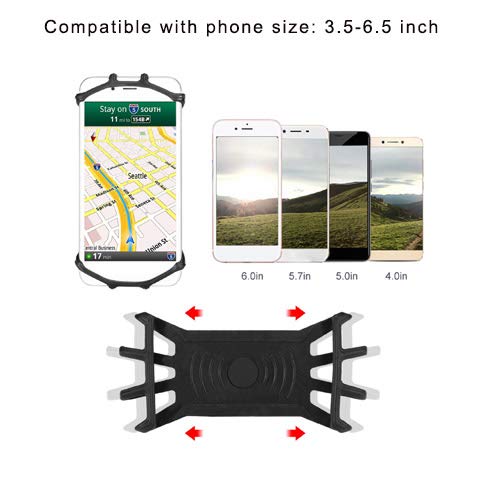Teague MTB Phone Mount, Garmin Handlebar Mount Silicone Phone Holder for iPhone/Samsung/Galaxy/LG and Compatible with All Garmin Bike GPS Mount - BeesActive Australia