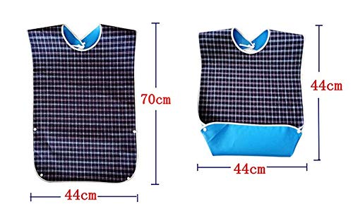 JZK Long Large Waterproof Feeding bib for Elderly, Adult and Teenager, Washable Adult Dribble bib for Disabled People and Stroke Patient - BeesActive Australia