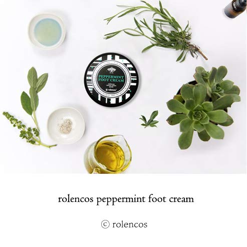 Rolencos Peppermint Cooling Moisturizing Foot Cream 4.20oz, Callus Remover, Thick, Cracked, Rough, Dead and Dry, Hard Feet, Heels, Soles, Professional Crack Foot Care Rescue Cream Peppermint Foot Cream - BeesActive Australia