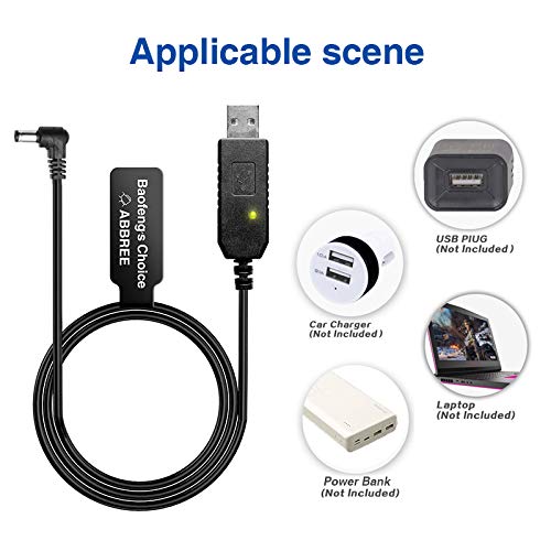 [AUSTRALIA] - Baofeng USB Cable Battery Charger with Indicator Light for Portable Baofeng UV-82 UV-82HP UV-82L Series Two-Way Radios 