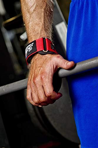 Schiek Sports Model 1900 Ultimate Grip Weight Lifting Straps - Pink Blue Large - BeesActive Australia