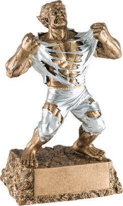 Decade Awards Victory Monster Trophy - Hulk Beast Award - Engraved Plate Upon Request 6.75 Inch Tall - BeesActive Australia