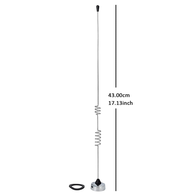 HYS Amateur Dual-Band NMO 17.13 inch Antenna VHF 144Mhz & UHF 430MHz for 2 Meter 70 Centimeters Mobile Radios w/ 13ft RG-58 Coax Cable PL-259 UHF Male Mount - BeesActive Australia