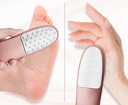 Foot Files for Hard Skin,No-Cut Foot File with Holder,Foot File Foot Care Pedicure Tool,Safest Double-Sided Callus Remover for Feet & Dead Skin,Professional Foot File for Wet/Dry Use (Rose Gold) Rose Gold - BeesActive Australia
