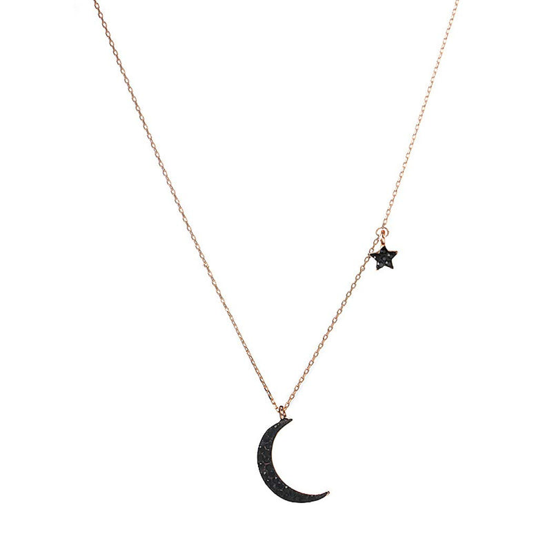 Jovono Gold Crescent Moon Pendant Necklaces Dainty Star Necklace Chain Jewelry for Women and Girls - BeesActive Australia